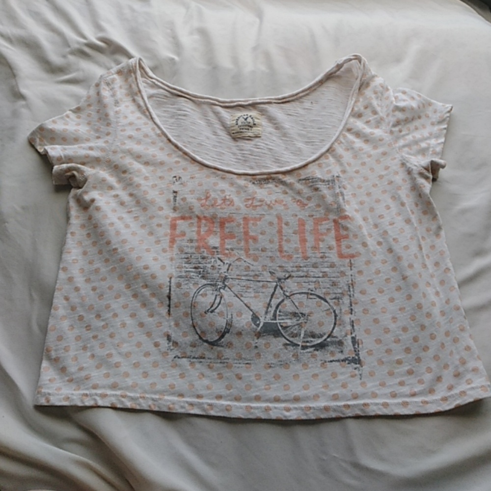 Vintage look crop top